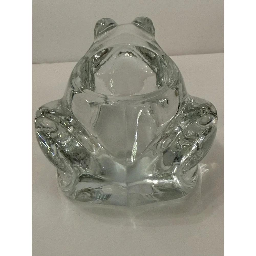 VTG Indiana Glass Frog Votive Tea Light Candle Holder